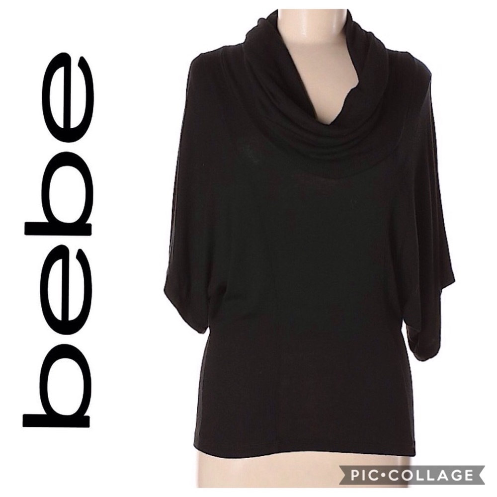 BEBE cowl neck sweater